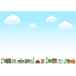 あなたのためのイラスト 新鮮な町並み イラスト フリー