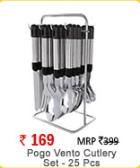 Pogo Vento Cutlery Set - 25 Pcs