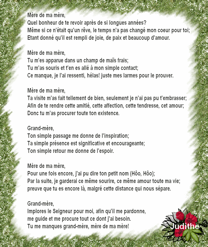 Texte Anniversaire Grand Maman Herma