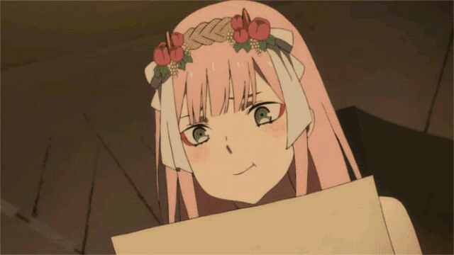 Kawai Gift Zero Two Anime Gif