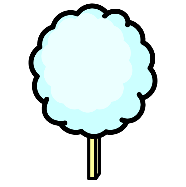 最高綿 菓子 イラスト 無料イラスト集