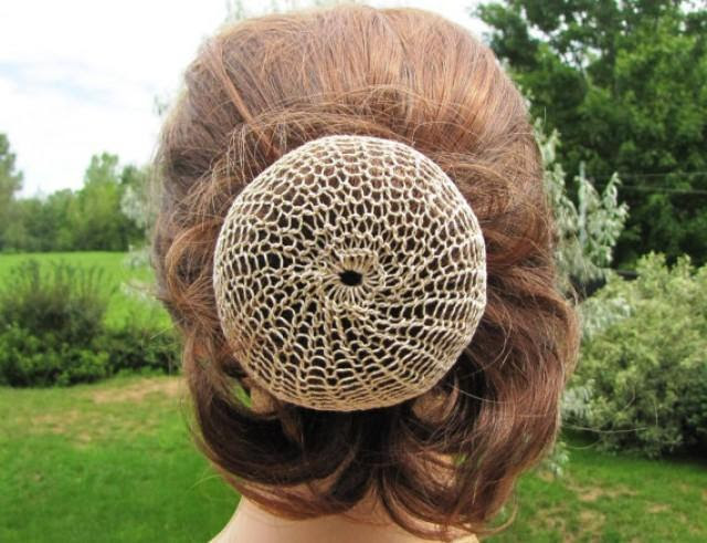 Maybe you would like to learn more about one of these? Bun Cover Net Snood Hair Net Hair Bun Ballet Bun Cover Snood Bun Handknit Snood Natural Mercerized Cotton And Gold Metallic Thread 2553287 Weddbook