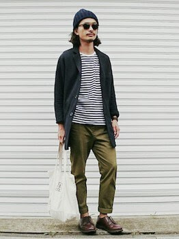 70以上 ショップ コート メンズ 着こなし