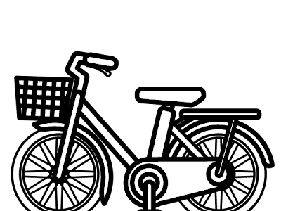 √ 自転車 イラスト 無料 白黒 174289-自転車 イラスト 無料 白黒