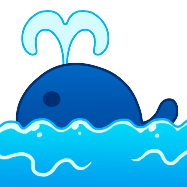 かわいい動物画像 ユニークイラスト 鯨
