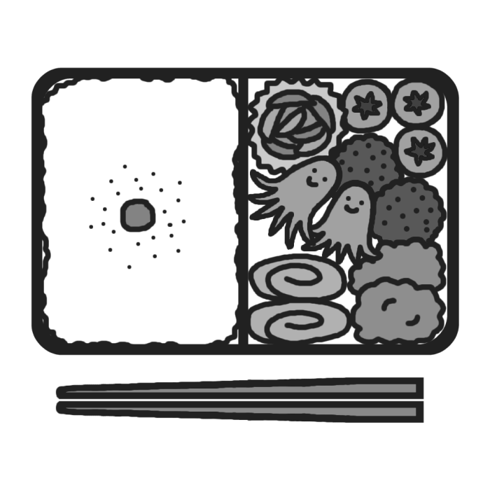 子供向けぬりえ 50 お弁当 イラスト 無料 白黒