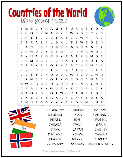 free printable word search puzzles 4th grade