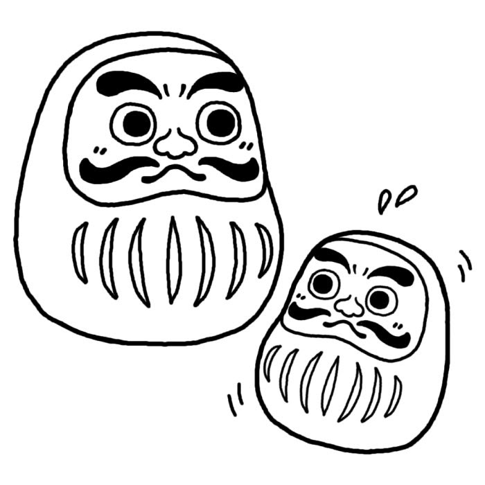 Japan Image 達磨 イラスト