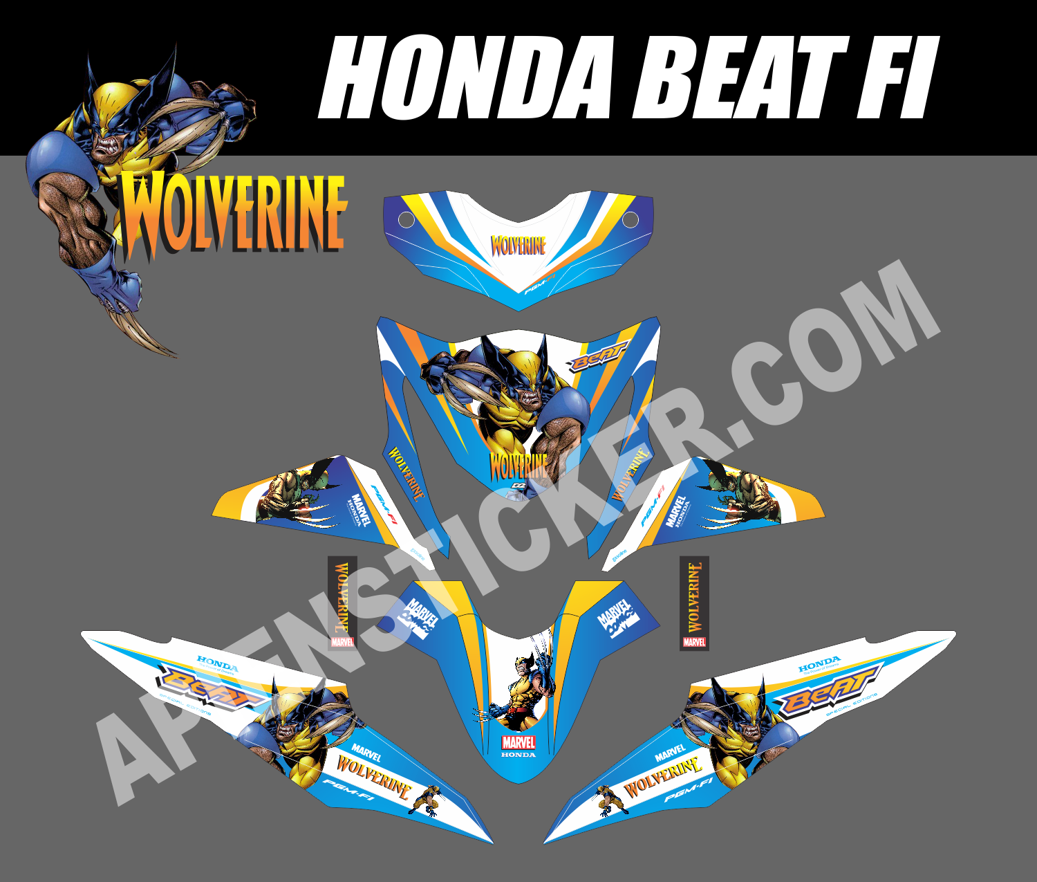 Gambar Cutting Sticker Honda Beat Esp 2018  Inomodifikasi