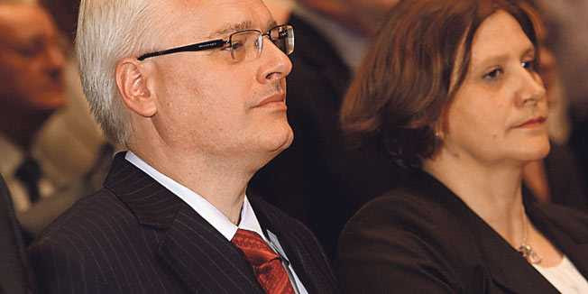 Ivo Josipovic and Danica Ramljak