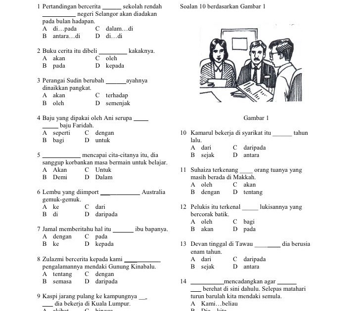 Contoh Soalan Kata Ganti Nama Diri Upsr - Adik Toys