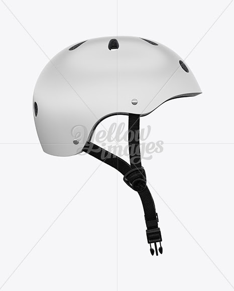 Download Download Skateboard Helmet Mockup - Side View PSD