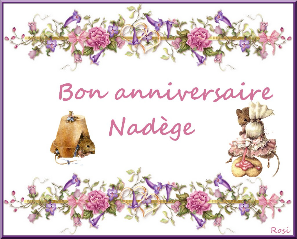 Bon Anniversaire Nadege Elmers
