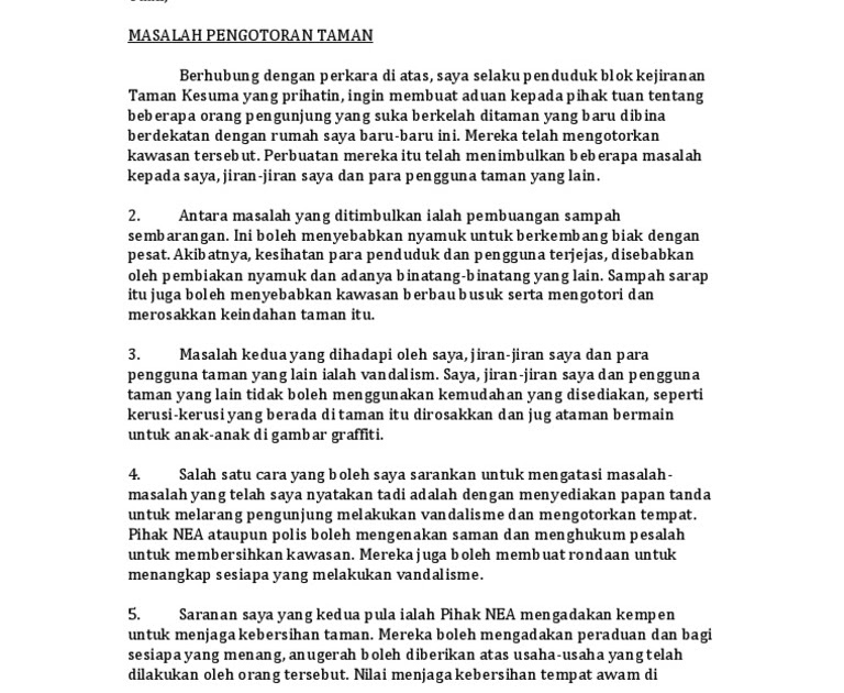 Contoh Karangan Surat Kiriman Rasmi Rayuan Asrama - Surat Ras