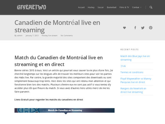 Publié le 7 juin 2021 / 23:56. Comment Regarder Les Matchs Du Canadien Live En Direct