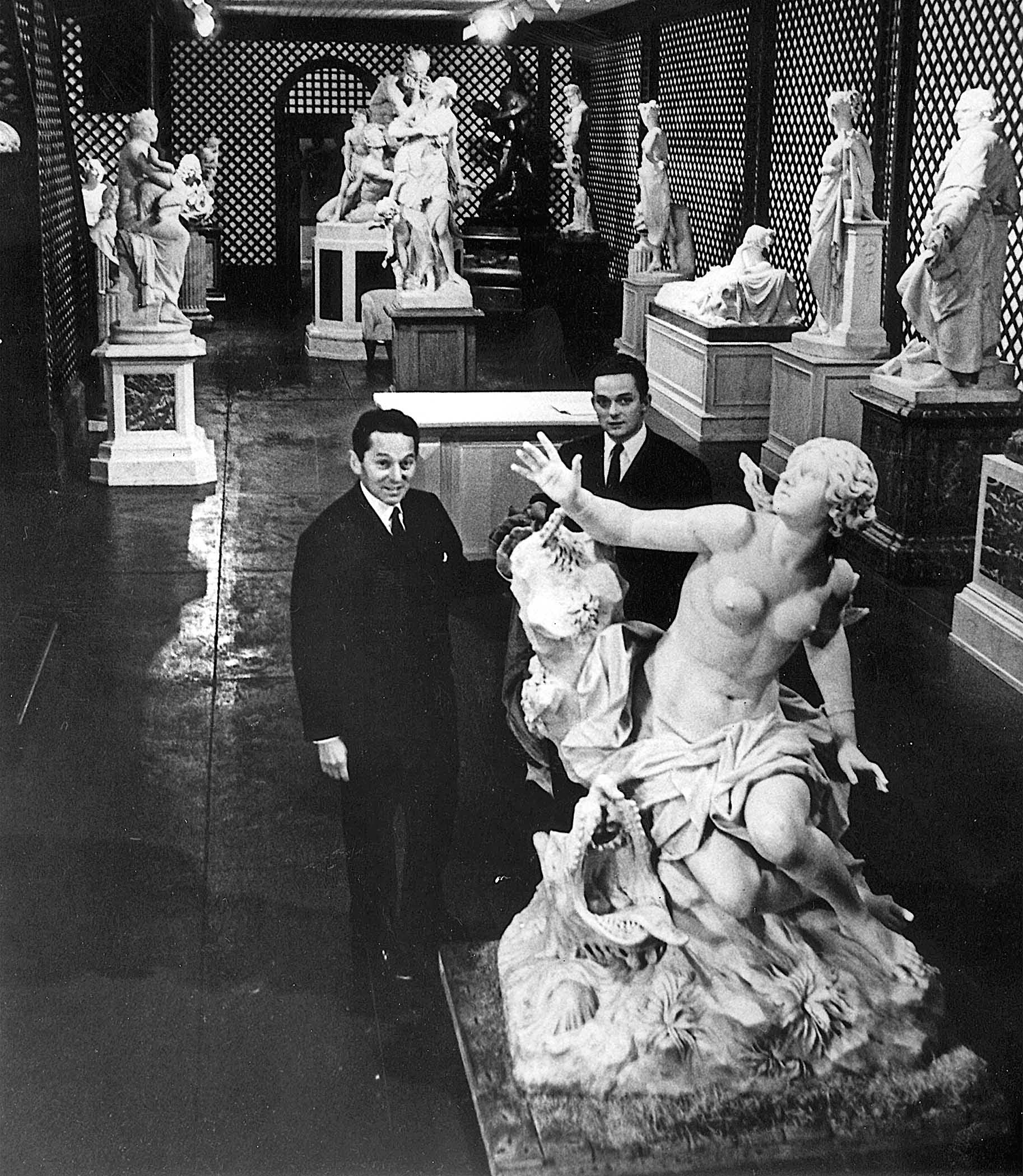 Daniel, left, and Alec at the New York Gallery in 1965