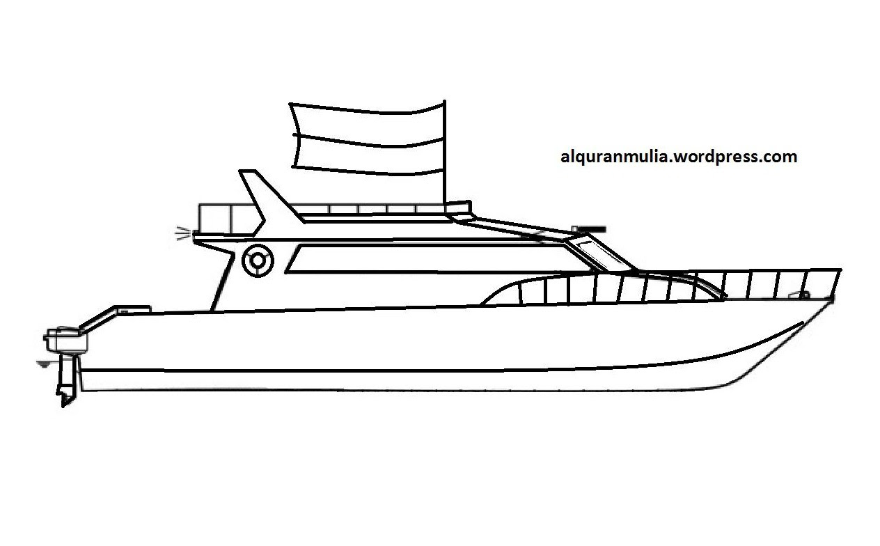 Sketsa Gambar Kendaraan Laut