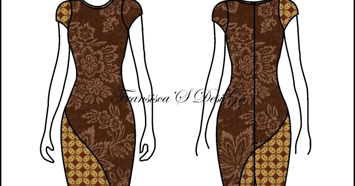  Sketsa  Baju  Batik  Wanita Sempoa Dunia