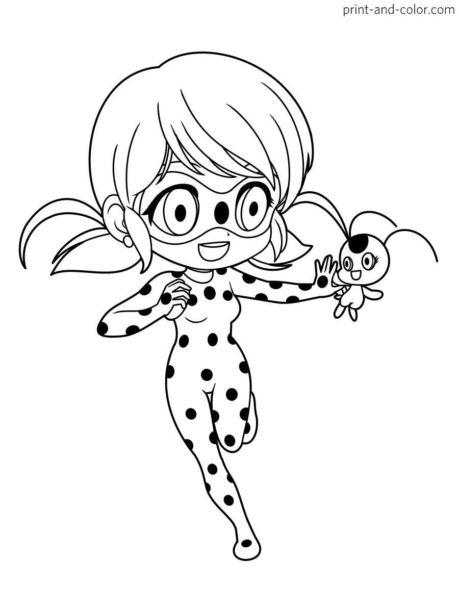 Ladybug And Cat Noir Kwami Coloring Pages : Miraculous ...