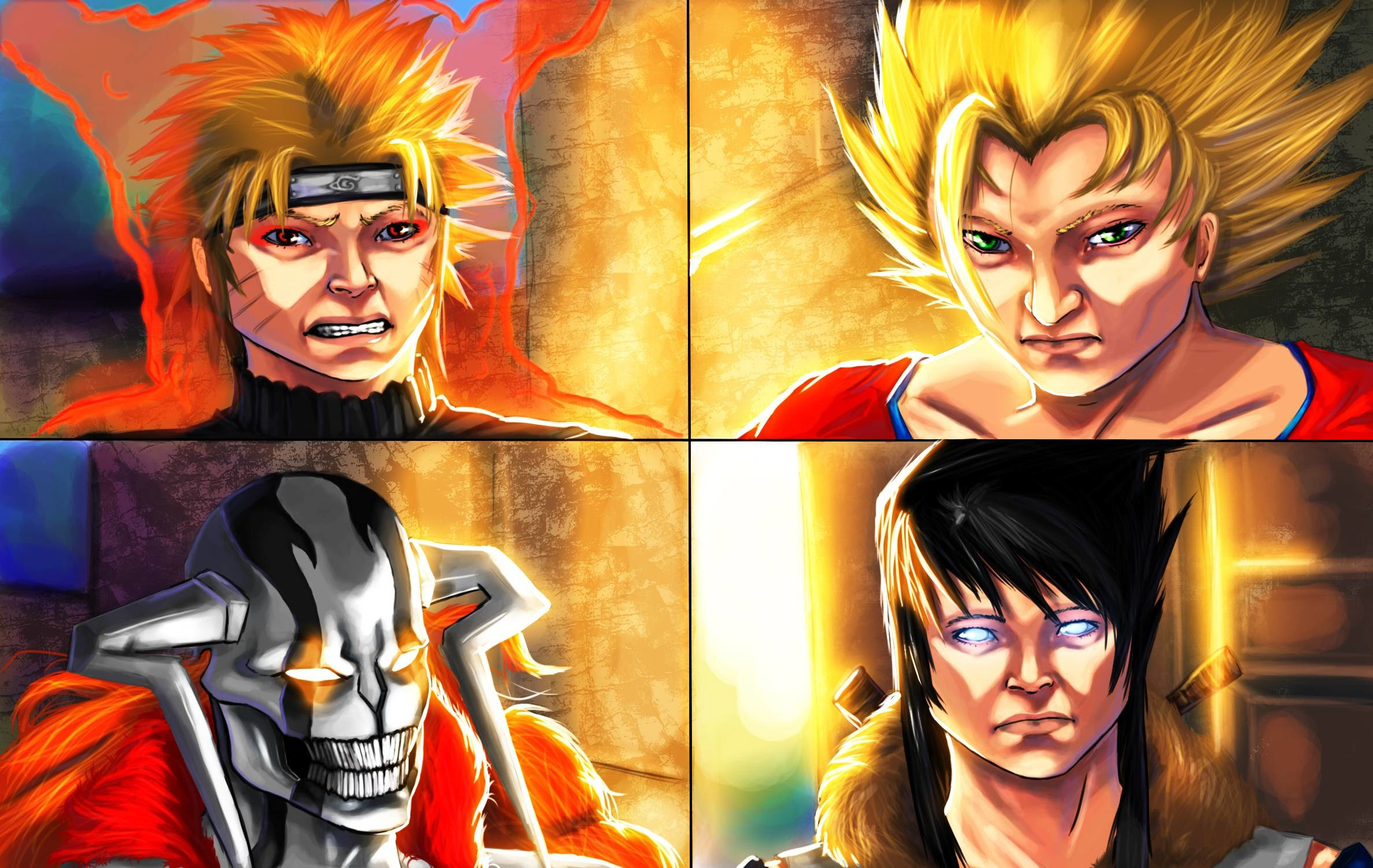 Goku vs naruto vs luffy vs. Cool Naruto And Goku Wallpapers