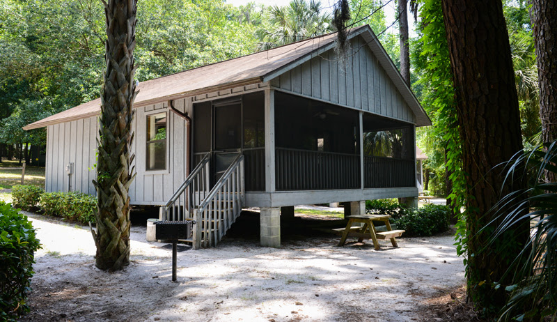 Right on the withlacoochee river, this rv resort offers rv sites, tent camping sites, and cabin and cottage rentals. The Rainbow Rivers Club Rustic Cabins