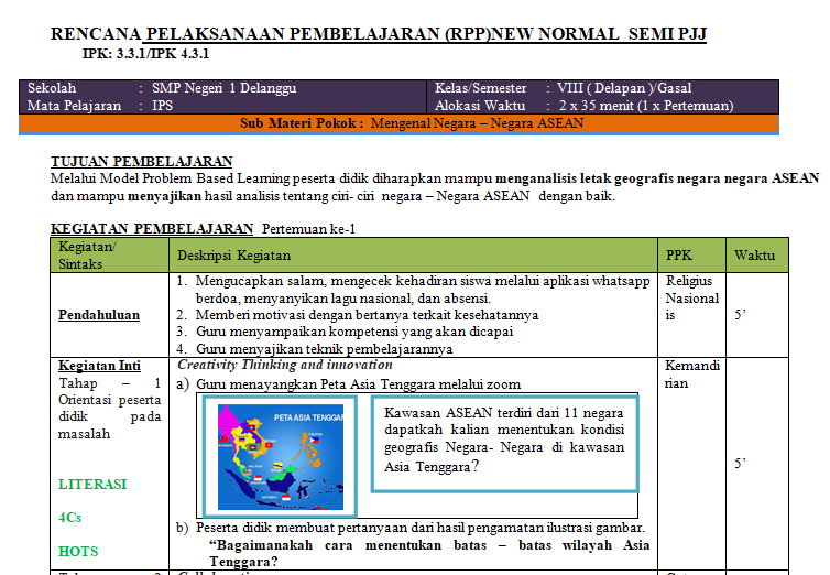 Download Silabus Ips Kelas 7 Kurikulum 2013 Revisi 2018 - Guru Paud