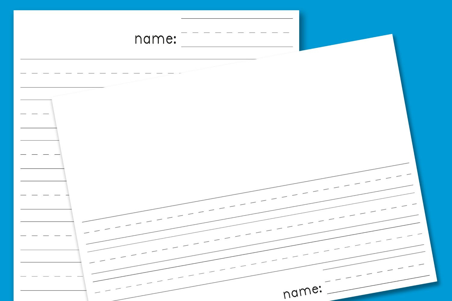 81 handwriting printables with drawing box handwriting