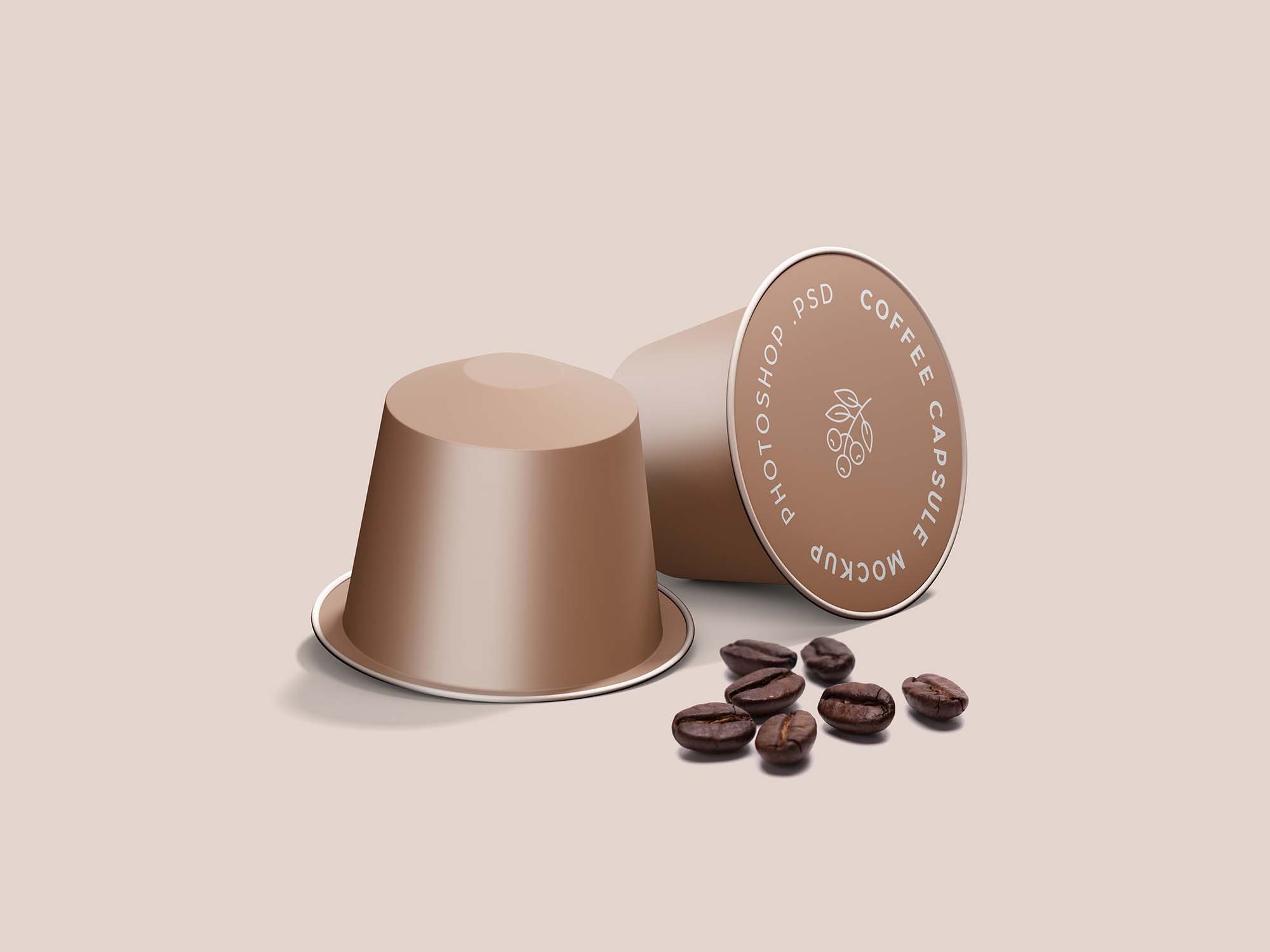 Download Free Espresso Coffee Capsule Mockup Psd