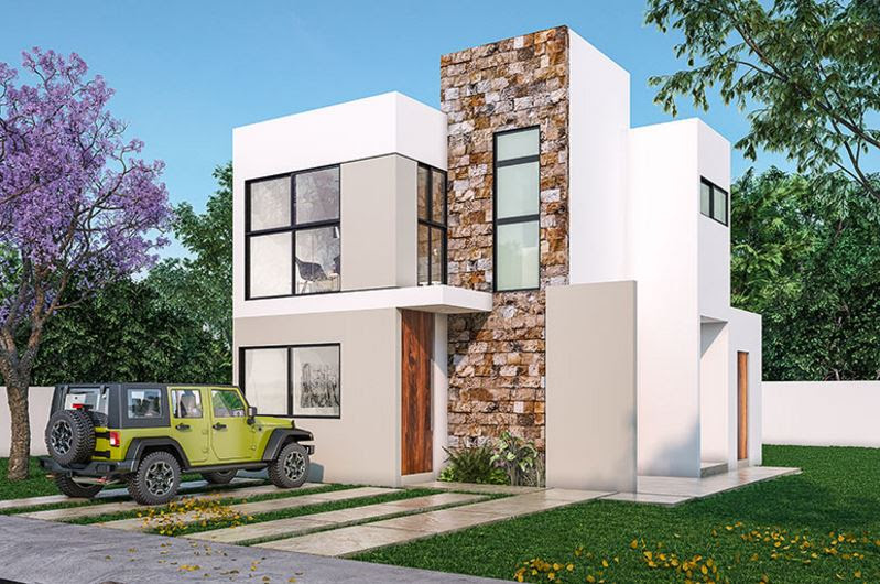 Casas Con Terraza Al Frente De 6 Mts / Casa xafix / arkylab balcones y terrazas modernos de ...