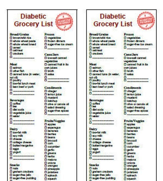 Free Diabetic Recipes To Print : Printable Diabetic Food Chart Awesome