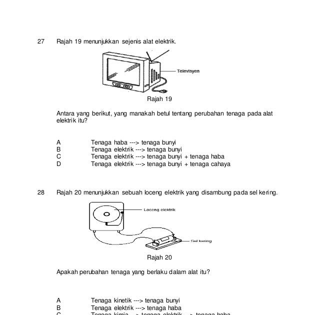 Soalan Sains Tahun 5 Pertengahan Tahun 2019 - Gadescar