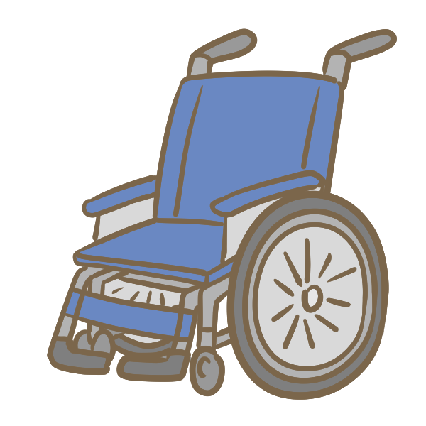 かわいい 車椅子 イラスト 簡単 Kuruma