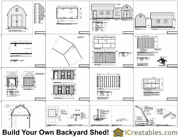 10 x 20 gambrel shed plans ~ Goehs