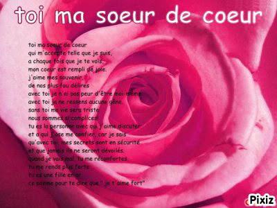 Poeme Anniversaire Grande Soeur Junie