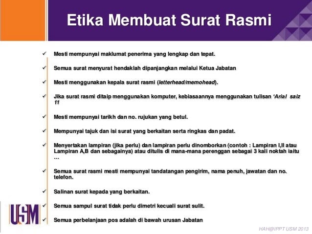 Size Font Surat Rasmi Rasmi X