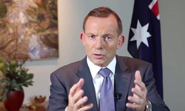  Tony Abbott on a YouTube video uploaded on Saturday in which he speaks about the first 18 months of his government