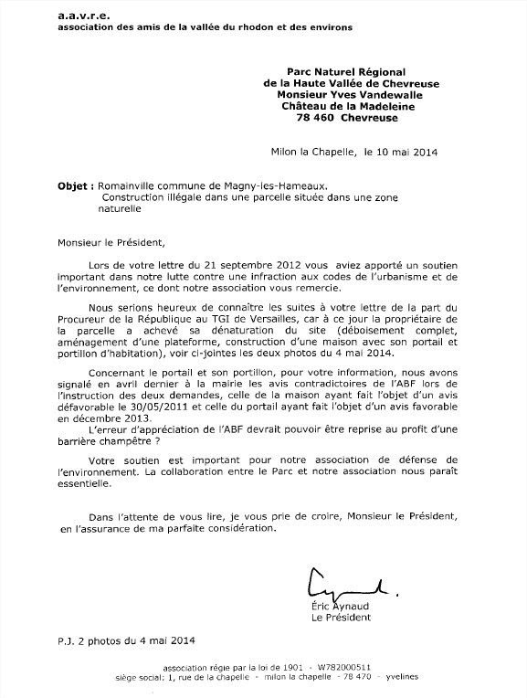 lettre je soussignée