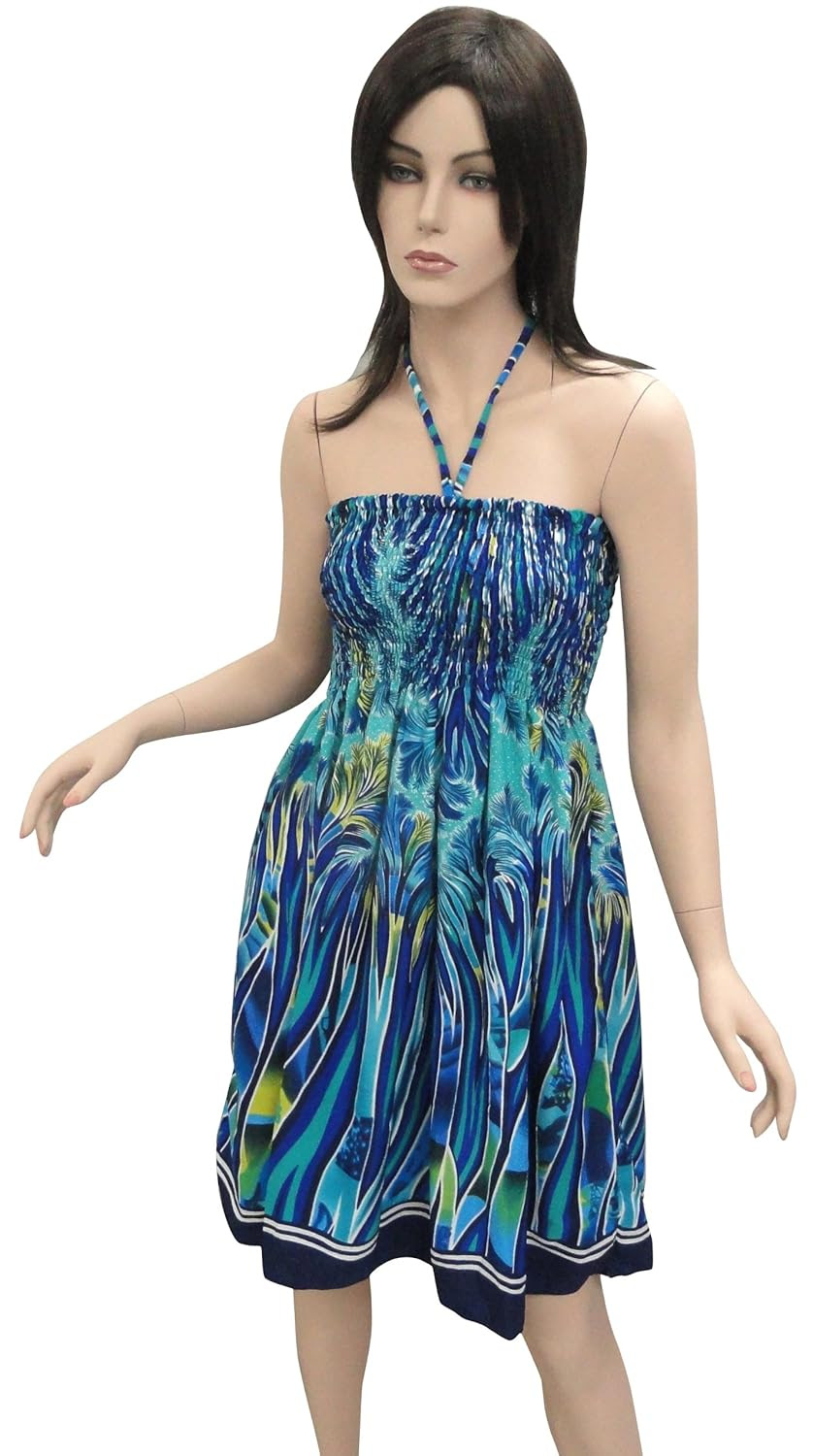 Ultimate Printed Halter  Boob Tube Dress Party Wear  Tunic 