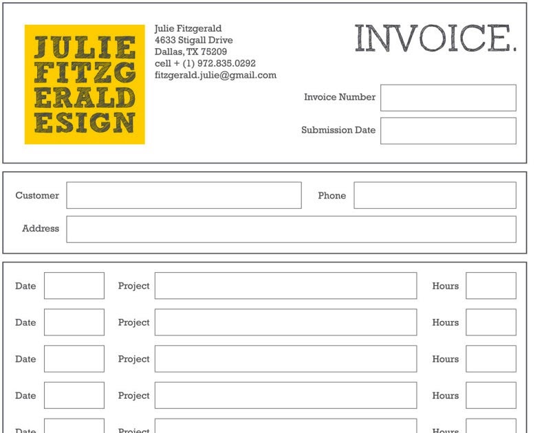 Contoh Invoice Tagihan Proyek - Contoh II