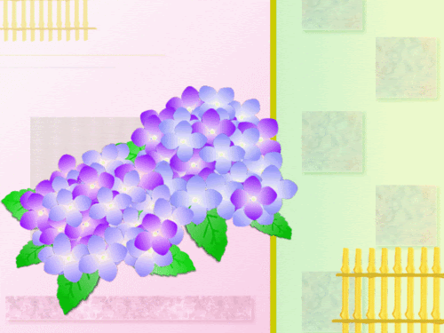 ベスト50 紫陽花 壁紙 イラスト アニメ画像