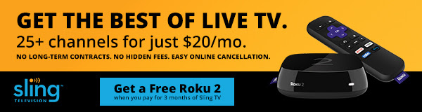 Get the best of live TV. 25+ Channels for $20/mo. - Sling TV