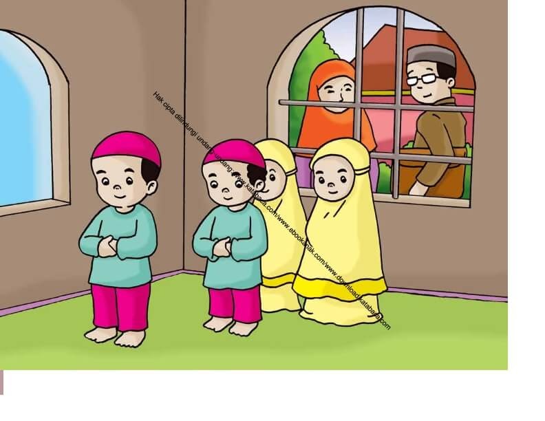 Gambar Orang  Sholat  Kartun  Gambar Kartun  Orang  Sholat  