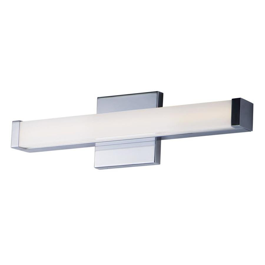 The essence bar is perfect over a mirror or a modern counter, this mural applique differentiates itself through its simplicity and its contemporary look. Maxim Lighting Spec Vanity 1 Light Chrome Modern Contemporary Vanity Light Bar In The Vanity Lights Department At Lowes Com