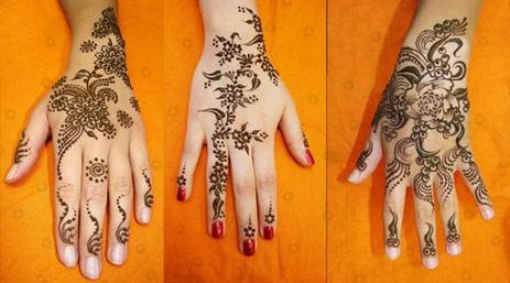 Paling Bagus  10 Gambar  Henna Bunga  Mawar Simple  Gambar  