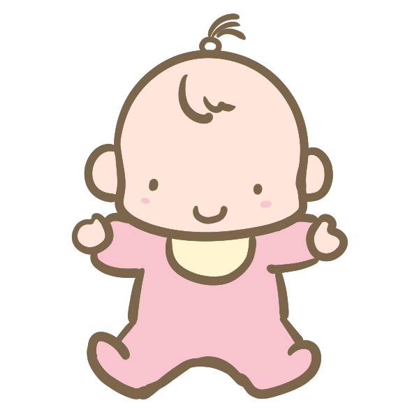 綺麗な女の子 赤ちゃん イラスト 無料イラスト集