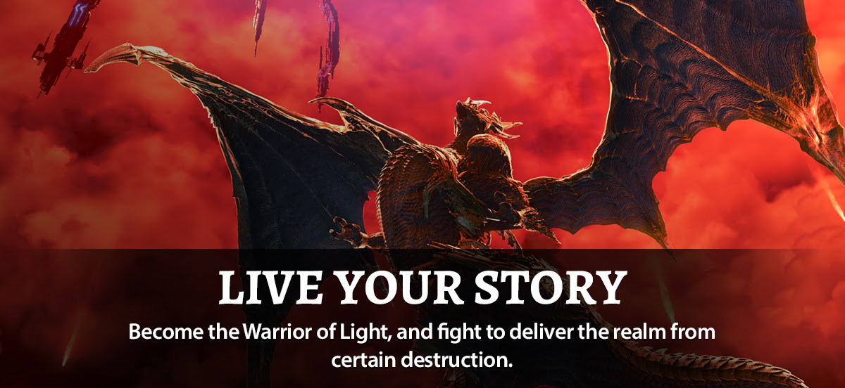 Live Your Story - Become the Warrior of Light, and fight to deliver the realm from certain destruction.
