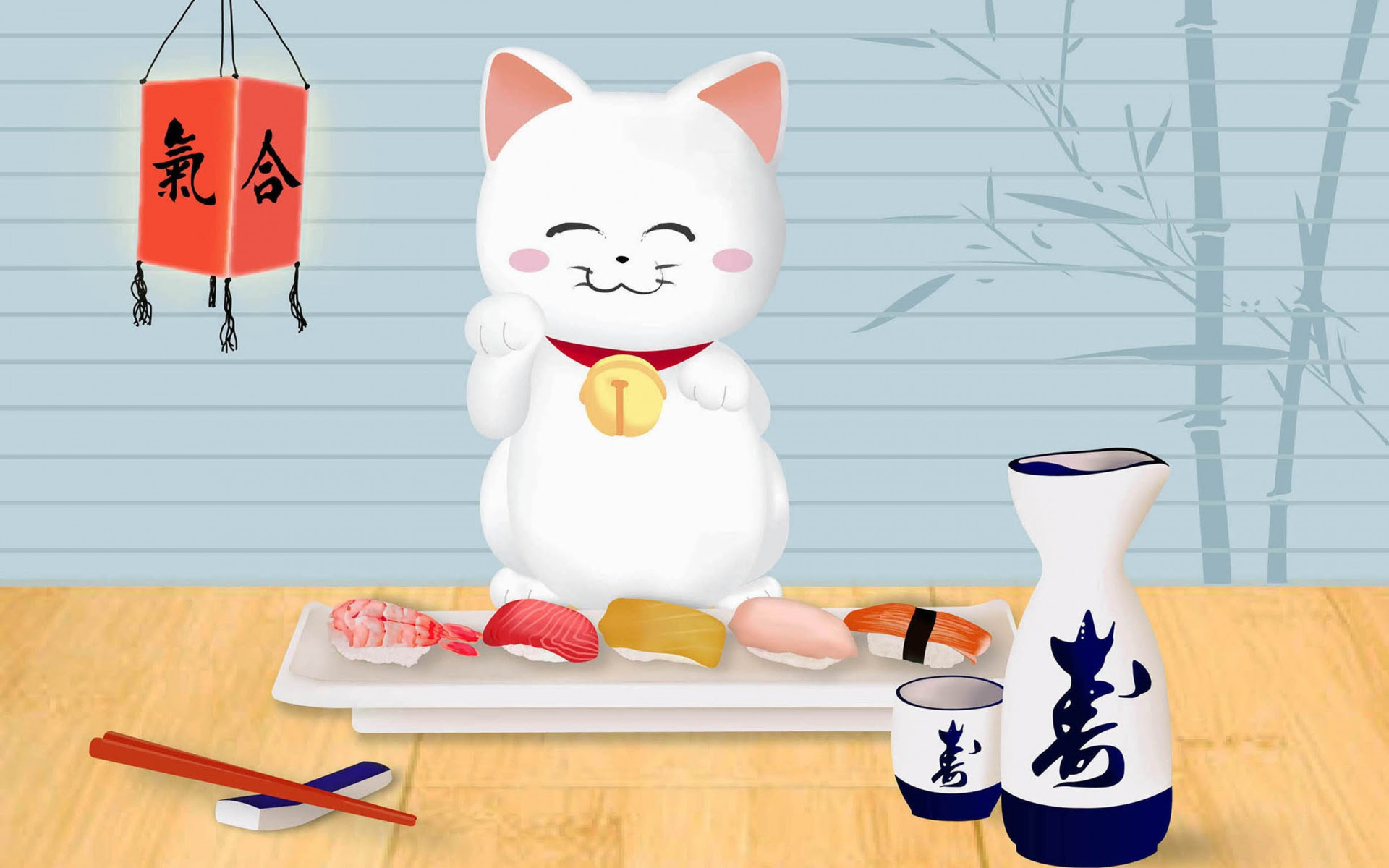 すべての花の画像 ラブリー招き猫 壁紙