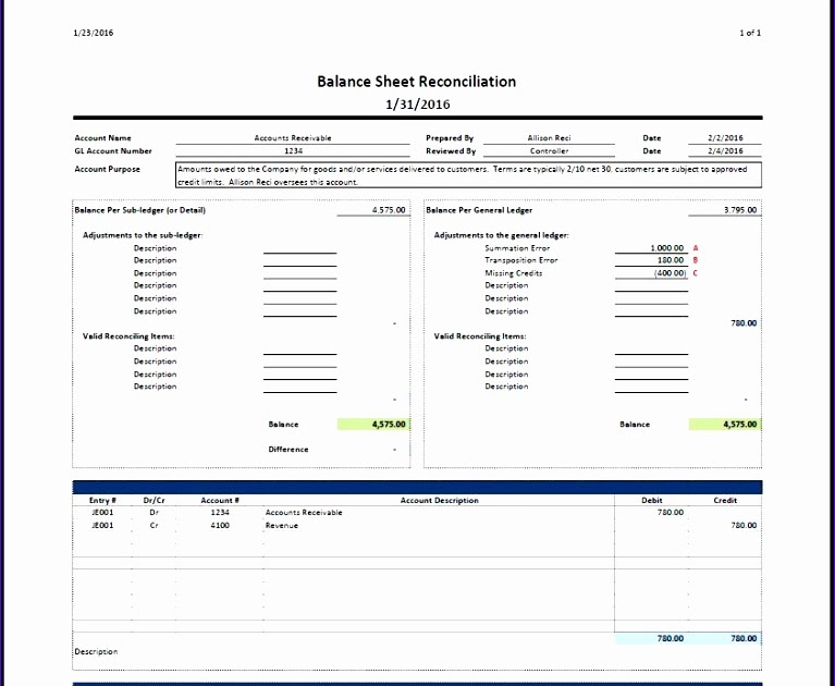 Downloadable Cam Reconciliation Excel : Cash Drawer ...