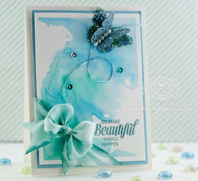 Check out my video to see how easy these cards are to make with just stamps, ink and paper. Go Make Beautiful Things Happen Amazing Paper Grace