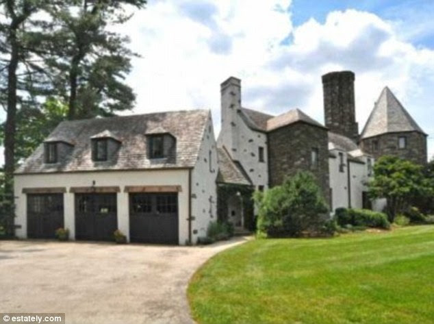 Garden palace: This six-bedroom home in Flourtown, Pennsylvania featuring angled ceilings and winding staircases is listed for $1,895,000